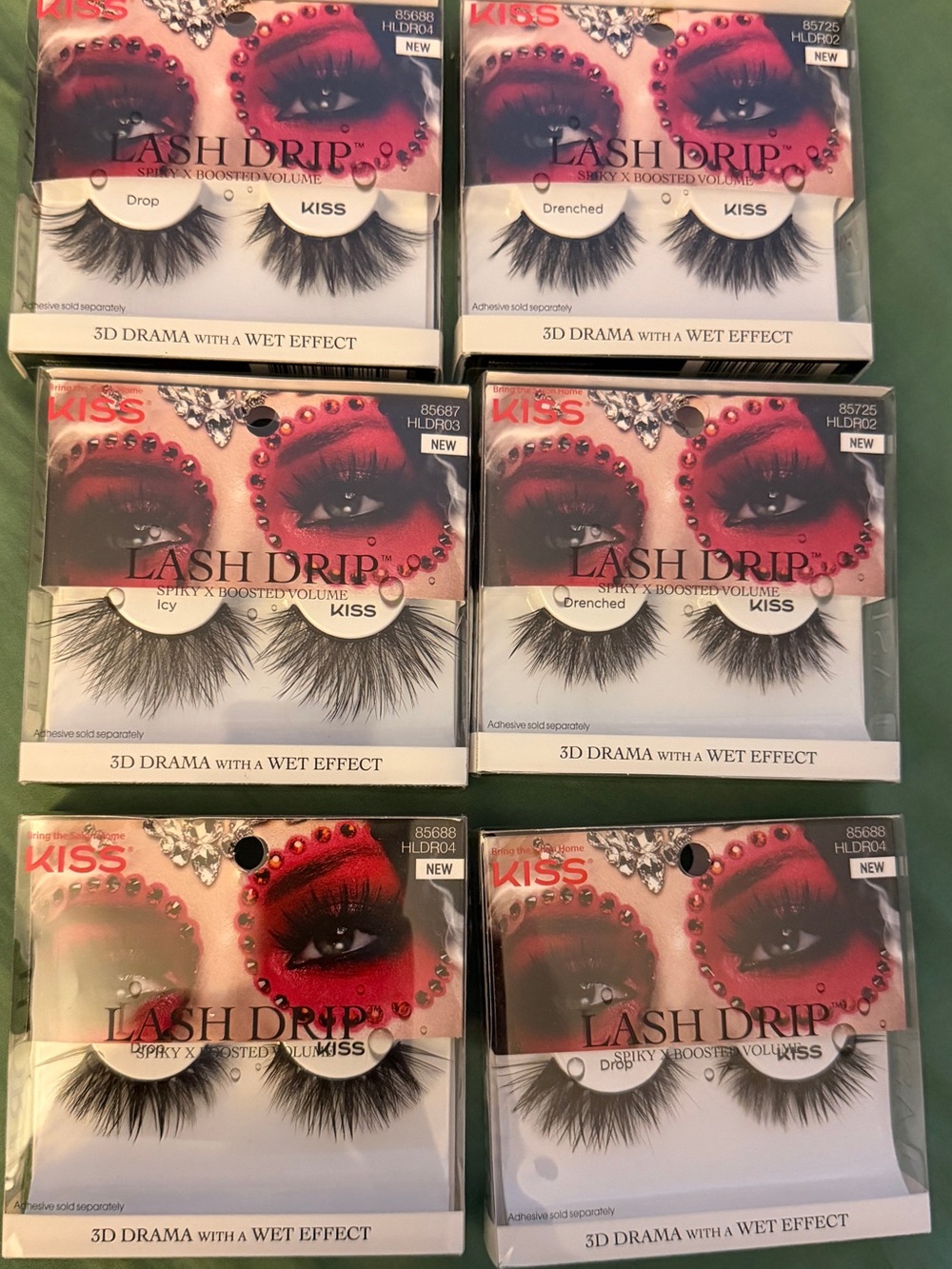 Kiss Lash Drip 3D Dramatic False Lashes — Black